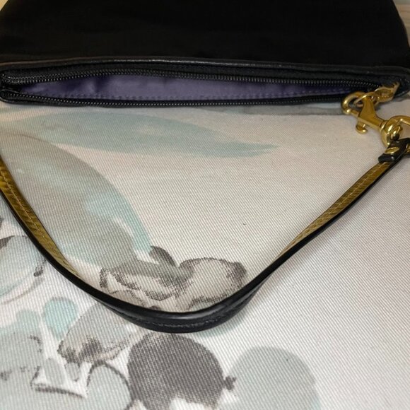 Coach Black Satin Wristlet 42032 - Picture 6 of 7
